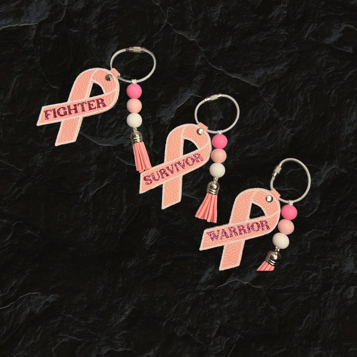 Breast Cancer Awareness Bag Charms