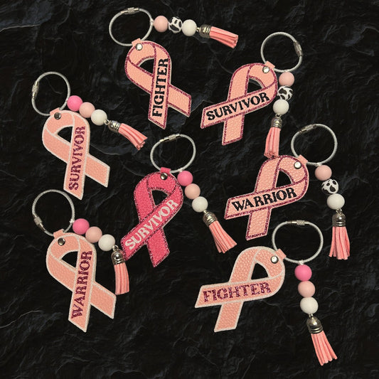Breast Cancer Awareness Bag Charms
