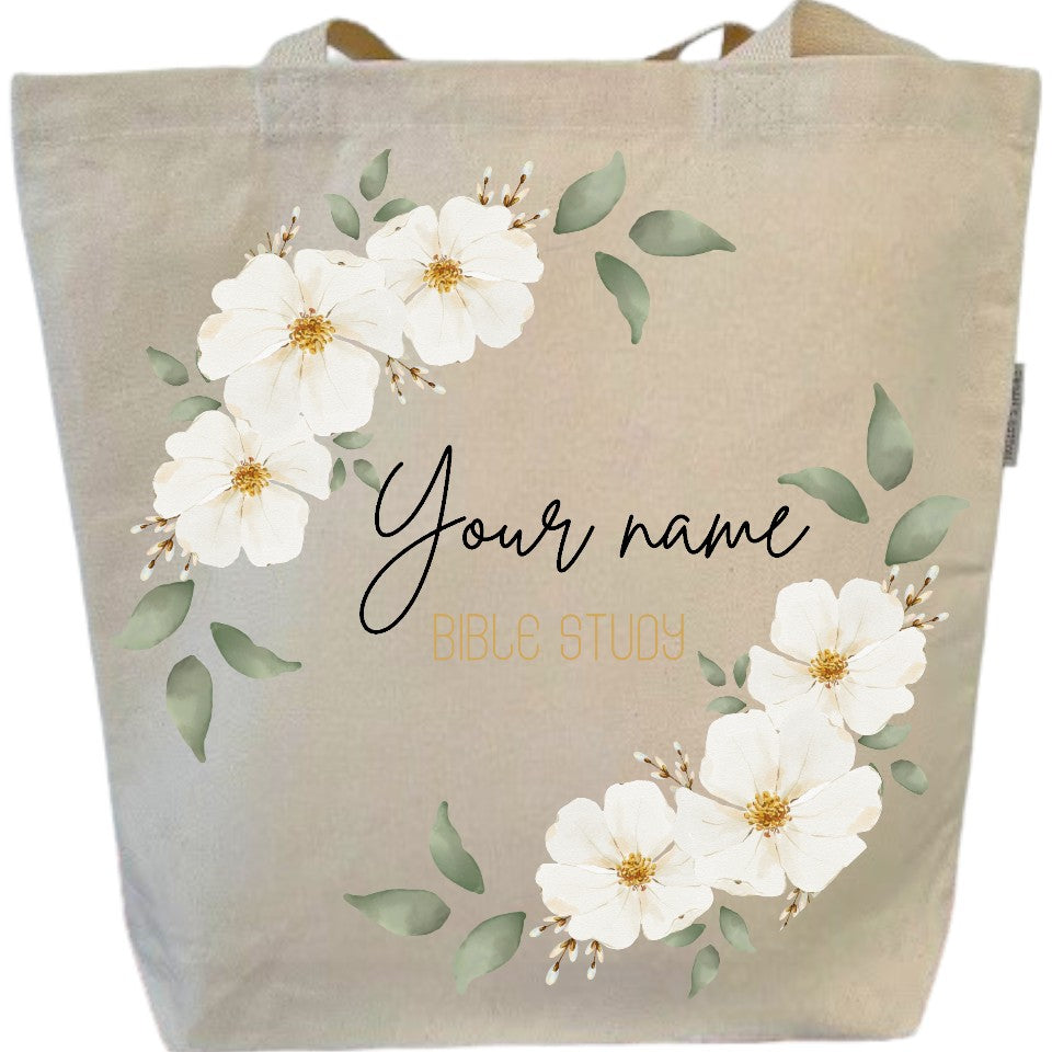 Custom Bible Study Tote Bag