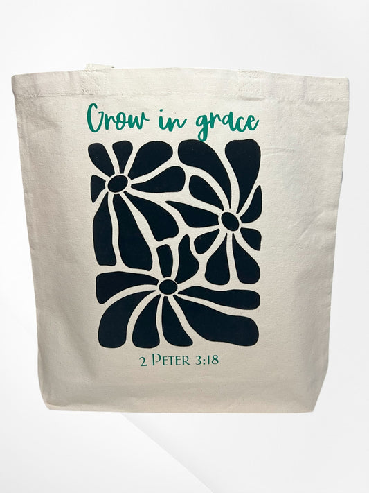 Grow in Grace Tote Bag