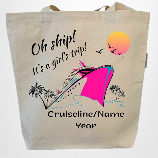 Custom Cruise Trip Tote Bag