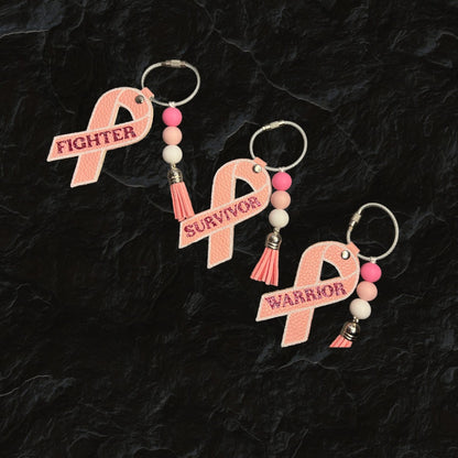 Breast Cancer Awareness Bag Charms